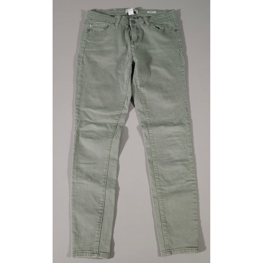 Judy Blue Skinny Fit Pants Women 7/28 Olive Green Stretch JB8411